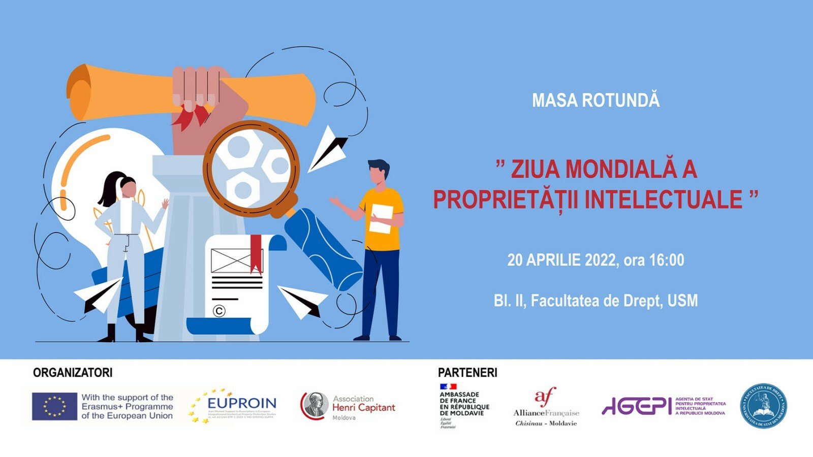 Masa Rotundă dedicată Zilei Mondiale a Proprietății Intelectuale, 20 Aprilie 2022